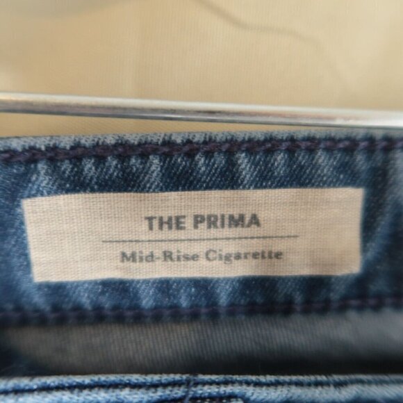 Adriano Goldschmied Jeans Prima Mid Rise Cigarette Blue Contour 360 Women's 28 - Picture 10 of 15